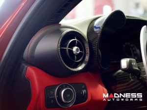 Alfa Romeo Giulia Interior Air Vent Circle Cover Kit - Carbon Fiber